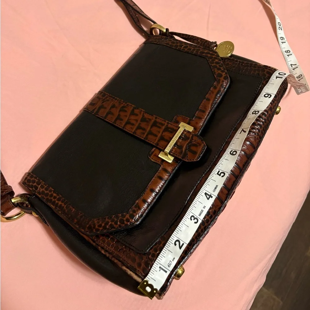 Brahmin Carina Tuscan With Gold Toned hardware Cross Body Purse